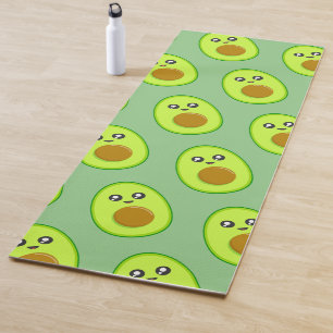 Beautiful Green Avocado Pattern Yoga Mat, Mat