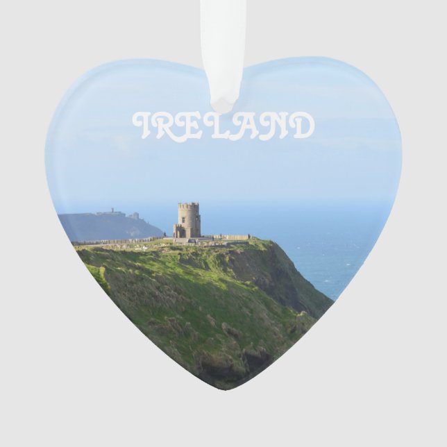 Beautiful Green Cliffs of Moher Ornament (Front)