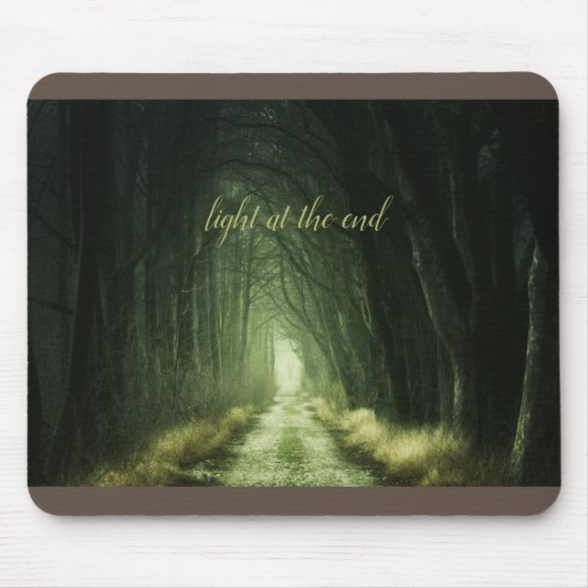 Beautiful Green Dark Forest  Mouse Pad (Front)