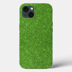Beautiful green grass texture from golf course iPhone case