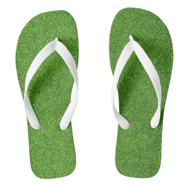 Beautiful green grass texture from golf course thongs (Footbed)
