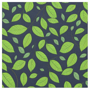Beautiful green leaf pattern fabric