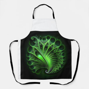 Beautiful Green Mandelbrot Apron