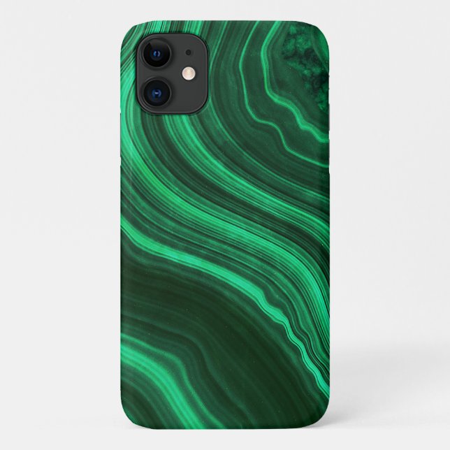 Beautiful Green Marble Agate Gemstone Case-Mate iPhone Case (Back)