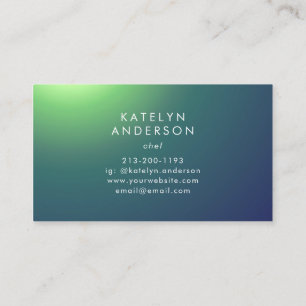 Beautiful Green Shade Elegant Gradient Business Card