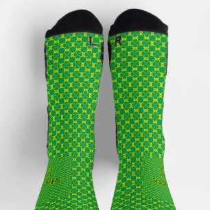 Beautiful green shamrock socks