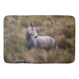 Beautiful Grey Coloured Horse Bath Mat