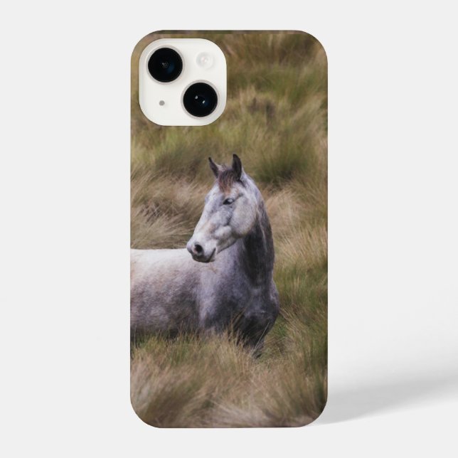 Beautiful Grey Coloured Horse iPhone Case (Back)