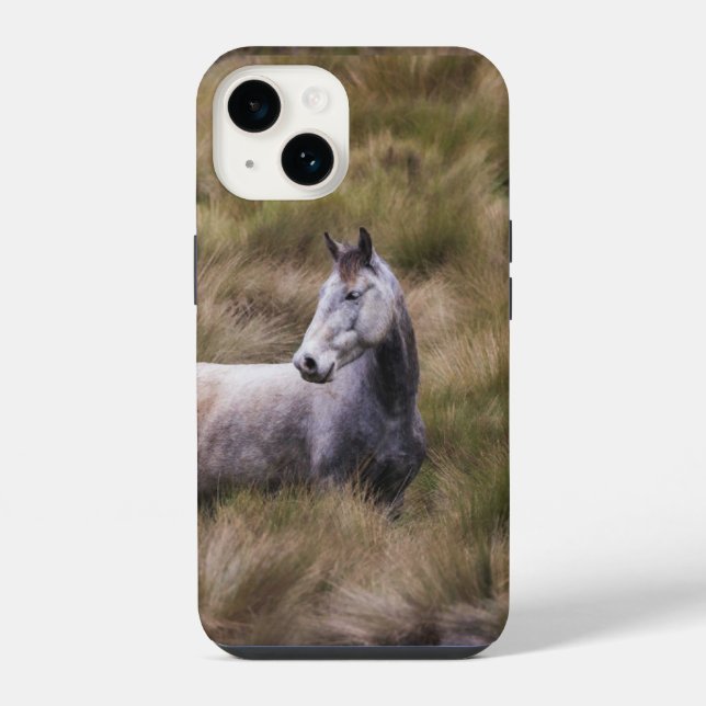 Beautiful Grey Coloured Horse iPhone Case (Back)