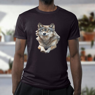 Beautiful Grey Wolf lounging T-Shirt