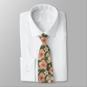 Beautiful Groomsmen Tropical Flower Tie