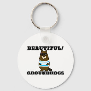 Beautiful/Groundhogs Key Ring