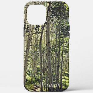 Beautiful Grove of Aspen Trees in Crested Butte iPhone 12 Pro Max Case