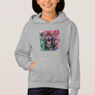 Beautiful Growling Bengal Tiger Face Photo