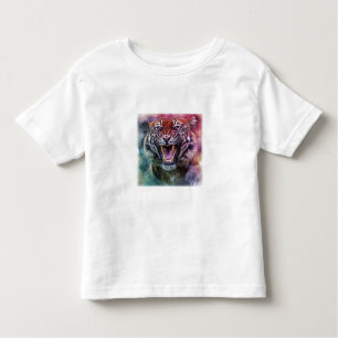 Beautiful Growling Bengal Tiger Face Photo Toddler T-Shirt
