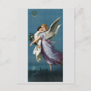 Beautiful Guardian Angel Painting Postcard