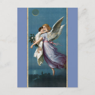 Beautiful Guardian Angel Painting Postcard