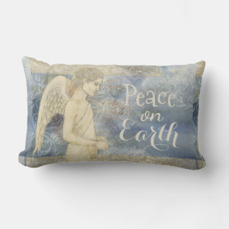 Beautiful Guardian Angel Soft Blues, Pillow