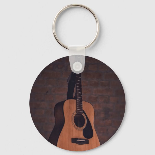 Beautiful Guitar Key Ring (Front)