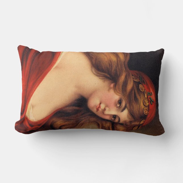 Beautiful GYPSY Fortune teller Lumbar Cushion (Front)