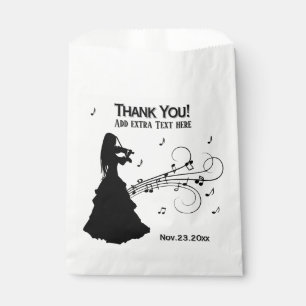 Beautiful Gypsy Girl Plays Violin Favour Bag