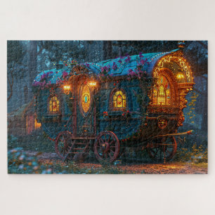Beautiful Gypsy Wagon Jigsaw Puzzle