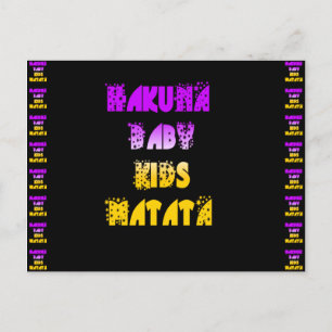 Beautiful Hakuna Matata Art Print Postcard