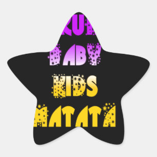 Beautiful Hakuna Matata Art Print Star Sticker