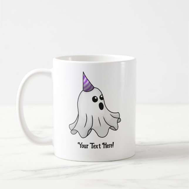 Beautiful Halloween Party Ghost  Coffee Mug (Left)