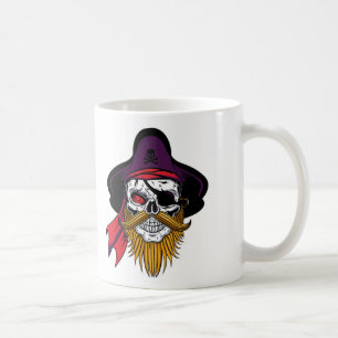 Beautiful Halloween Pirate Coffee Cup