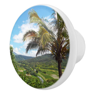 "BEAUTIFUL HANALEI OVERLOOK" CERAMIC KNOB