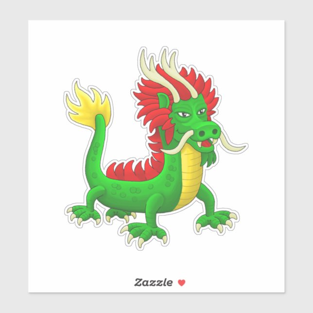 Beautiful Hand Drawn Chinese Dragon (Sheet)