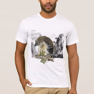 Beautiful Hand-Painted Endangered Philippine Eagle T-Shirt