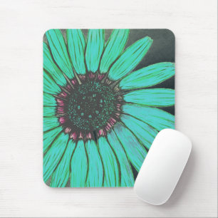 Beautiful hand Sketched Flower Mouse Pad