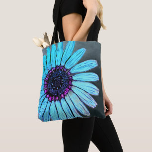 Beautiful hand Sketched Flower Tote Bag