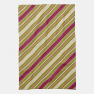 Beautiful Hand Towel With a Diagonal Stripe
