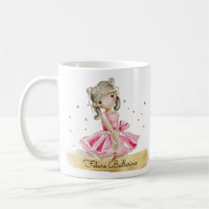 Beautiful HandPainted Watercolor Ballerina Mug