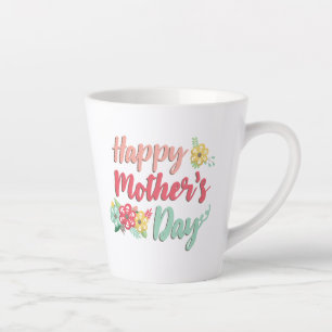 Beautiful Happy Birthday Latte Mug