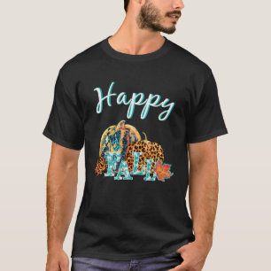 Beautiful Happy Fall  Happy Fall Cheetah Pumpkin T-Shirt