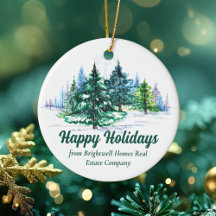 Beautiful Happy Holidays Custom Company Christmas