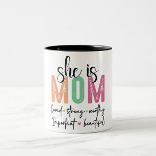 Beautiful Happy Mother's Day Mum Two-Tone Coffee Mug