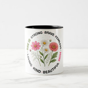 Beautiful Happy Mother's Day Mum Two-Tone Coffee Mug
