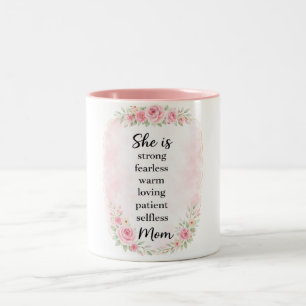 Beautiful Happy Mother's Day Mum Two-Tone Coffee Mug