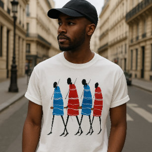 Beautiful Happy People Maasai Morans T-Shirt