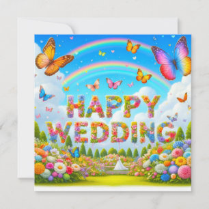 Beautiful Happy Wedding Greeting Cards 