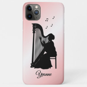 Beautiful Harp Player Personalised iPhone 11 Pro Max Case