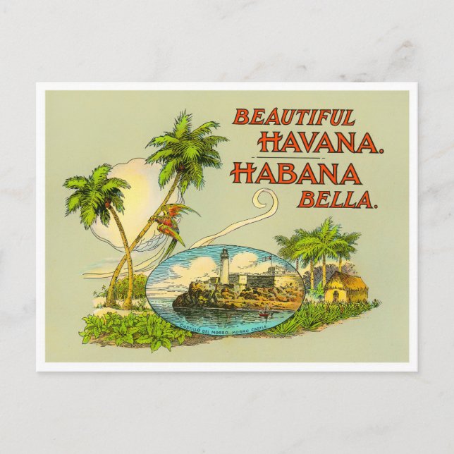 Beautiful Havana vintage travel postcard (Front)