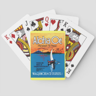Beautiful Hawaii: ALOHA OE Farewell to Thee Playing Cards