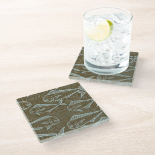 Beautiful hawaii art glass coaster