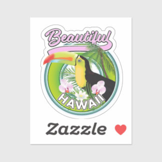 beautiful Hawaii travel logo